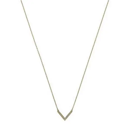 Michael Kors MKJ3743 Gold Tone Crystallized Arrow Pendant Necklace