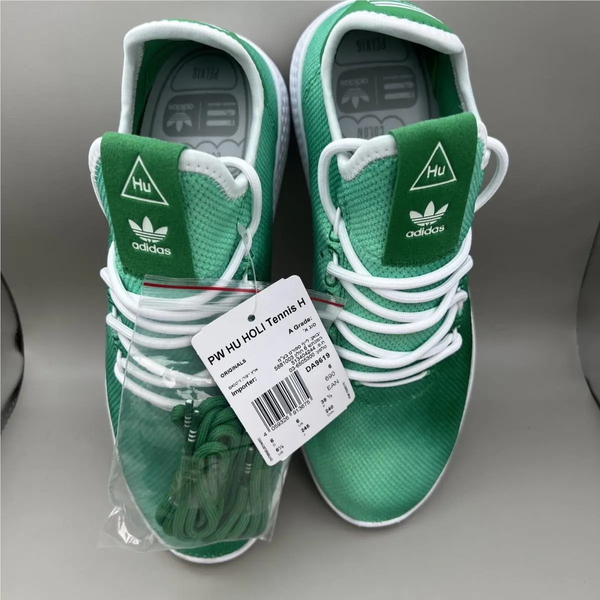 Adidas shoes - adidas Pharrell Williams Tennis HU - DA9619 - Green (UPC: 4059326913644) 7