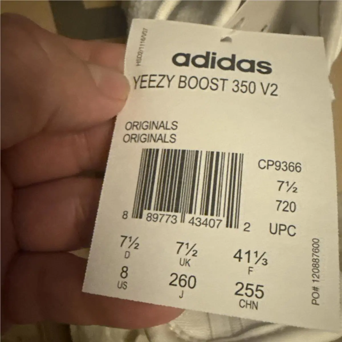 Adidas shoes - adidas Yeezy Boost 350 V2 - CP9366 - White (UPC: 0889773429672) 1