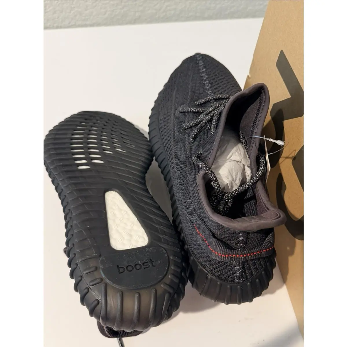 Adidas shoes - adidas Yeezy Boost 350 V2 - FU9006 - Black, Manufacturer: Black/Black/Black 1