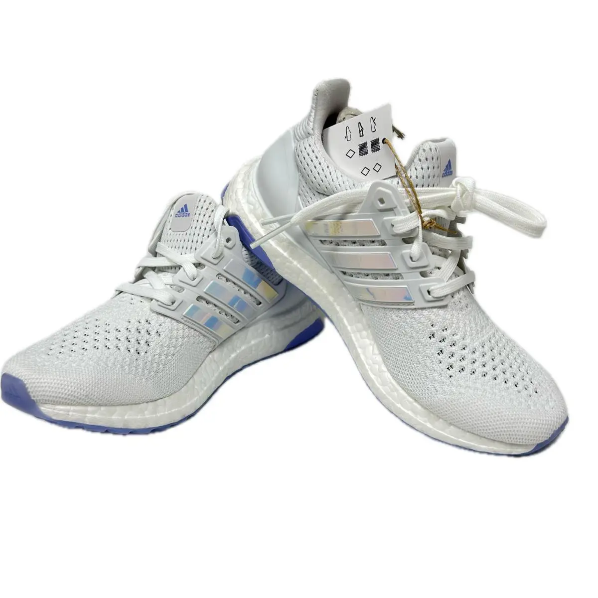 Adidas Ultraboost 1.0 White Blue Spark Metallic Women’s Size 6 JH6582 - White, Manufacturer: Cloud White/Supplier Colour/Blue Spark Metallic