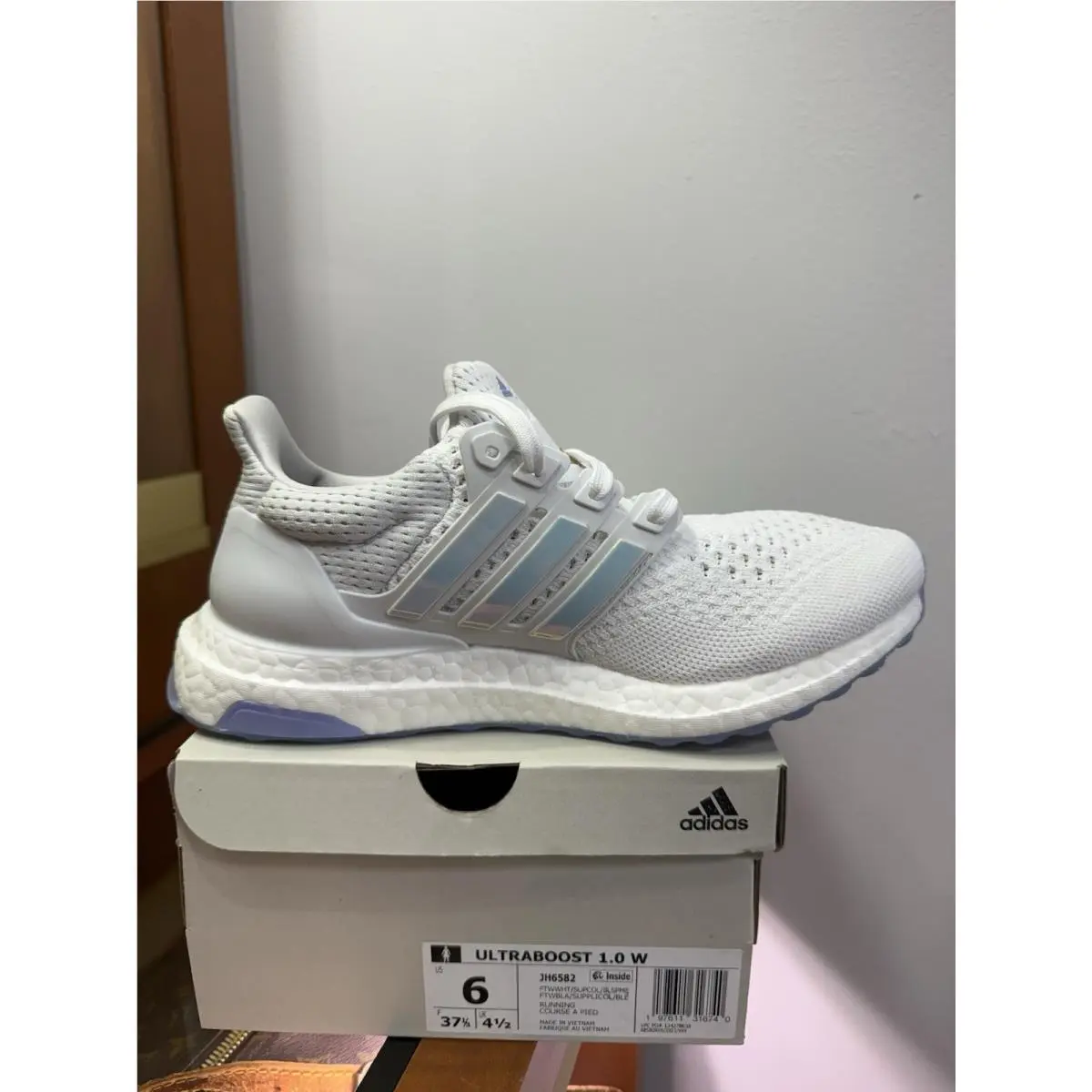 Adidas shoes - adidas Ultraboost - Ultraboost - JH6582 - White, Manufacturer: Cloud White/Supplier Colour/Blue Spark Metallic 0