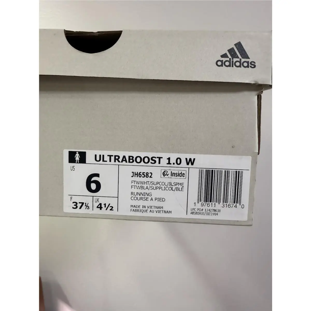 Adidas shoes - adidas Ultraboost - Ultraboost - JH6582 - White, Manufacturer: Cloud White/Supplier Colour/Blue Spark Metallic 4