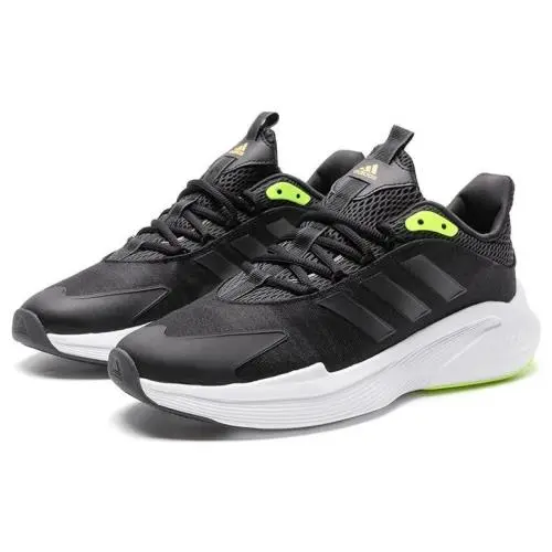 Adidas Men Alphaedge+ Sneaker Running Shoes IF7294 Blk/lemon SZ 13