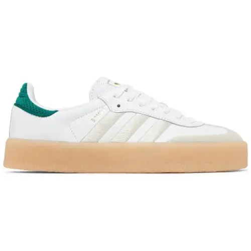 Adidas Sambae Off White Green Off White Gold Green IF7162 Women`s 9.5 - White