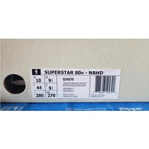 Adidas shoes - adidas Superstar - Superstar - B34070 - Black (UPC: 888596543428) 0