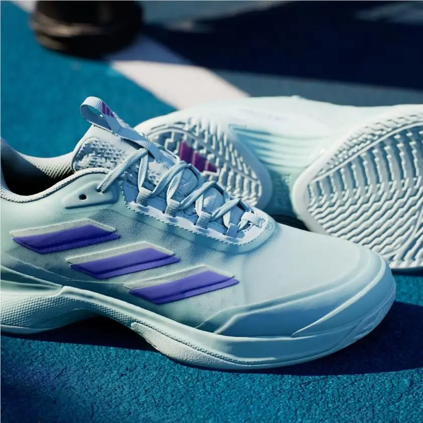 Women`s Avacourt 2 Tennis Shoes Aqua Blue Purple IF9138 Sz 10W by Adidas