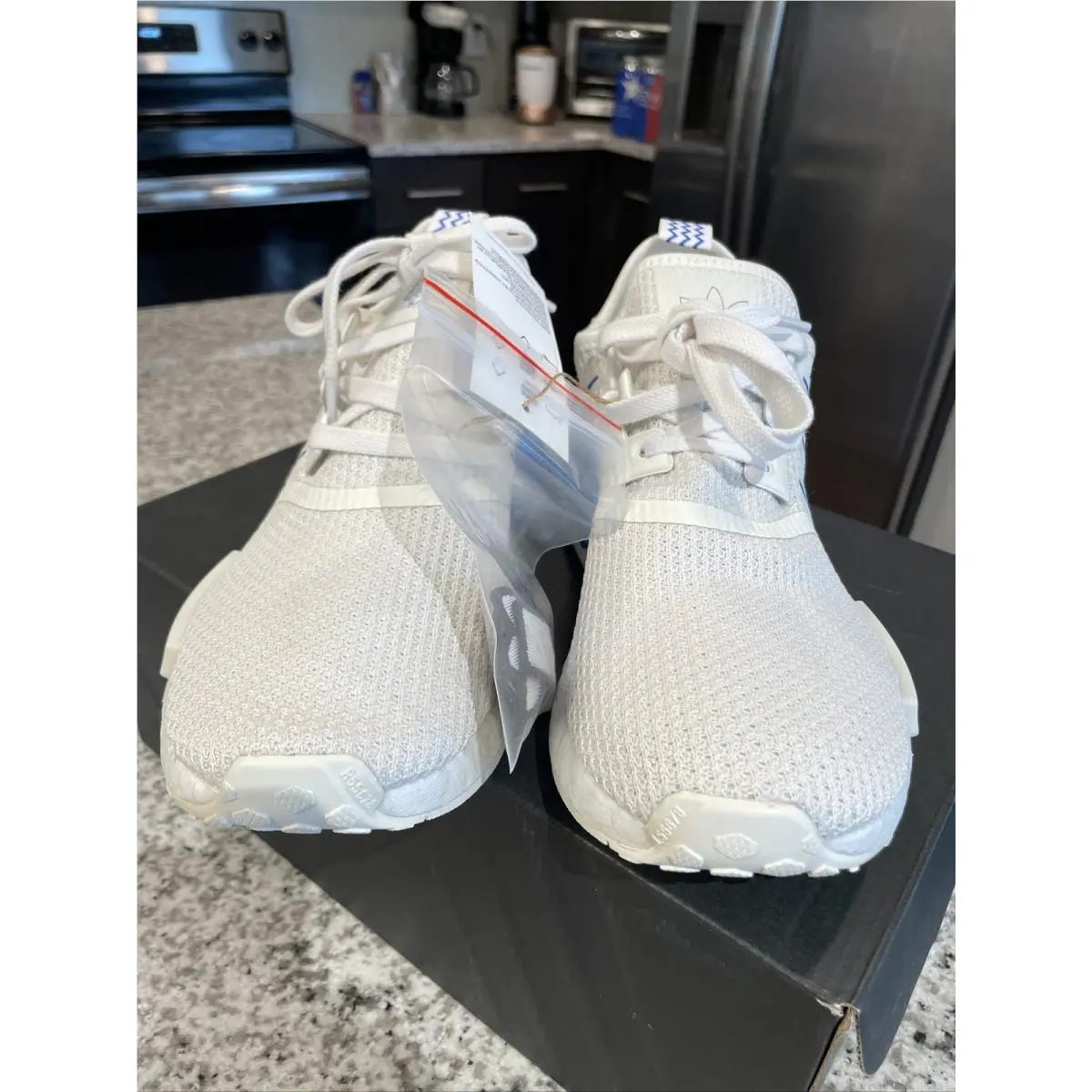 Adidas shoes - adidas NMD R1 - NMD - GX0999 - White / Blue Bird (UPC: 195732654987) 1