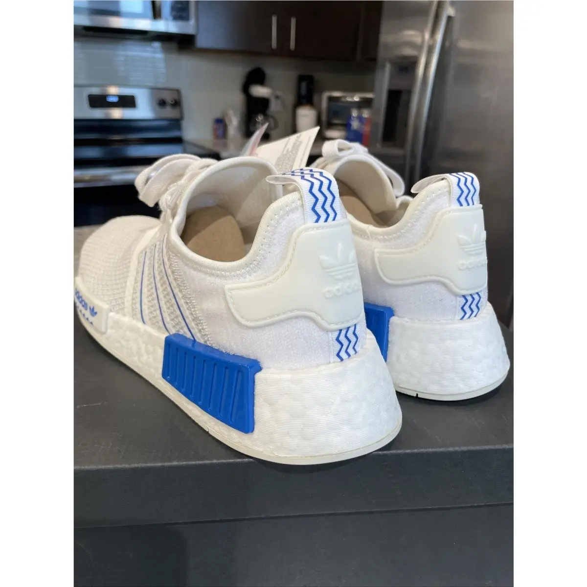 Adidas shoes - adidas NMD R1 - NMD - GX0999 - White / Blue Bird (UPC: 195732654987) 2