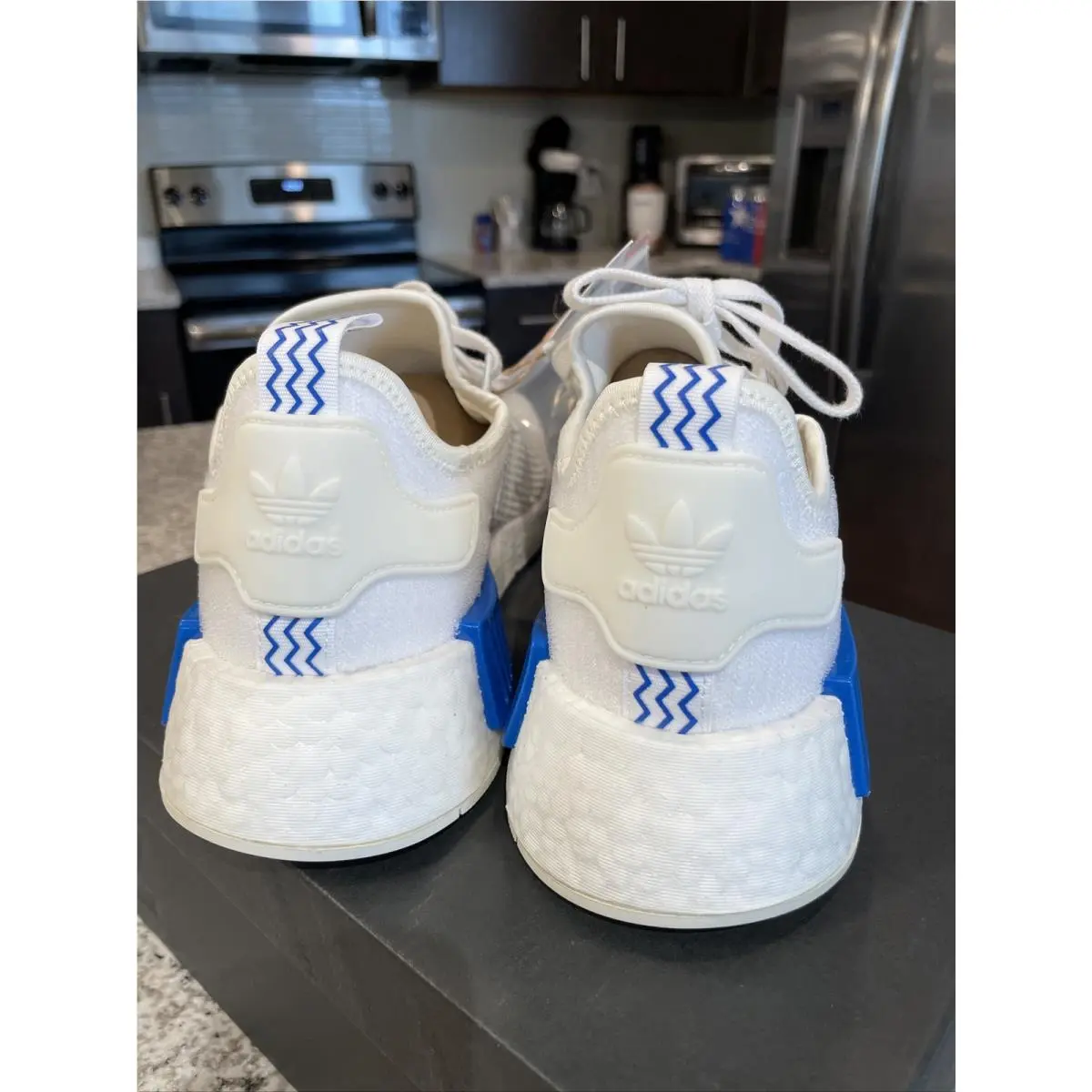 Adidas shoes - adidas NMD R1 - NMD - GX0999 - White / Blue Bird (UPC: 195732654987) 3