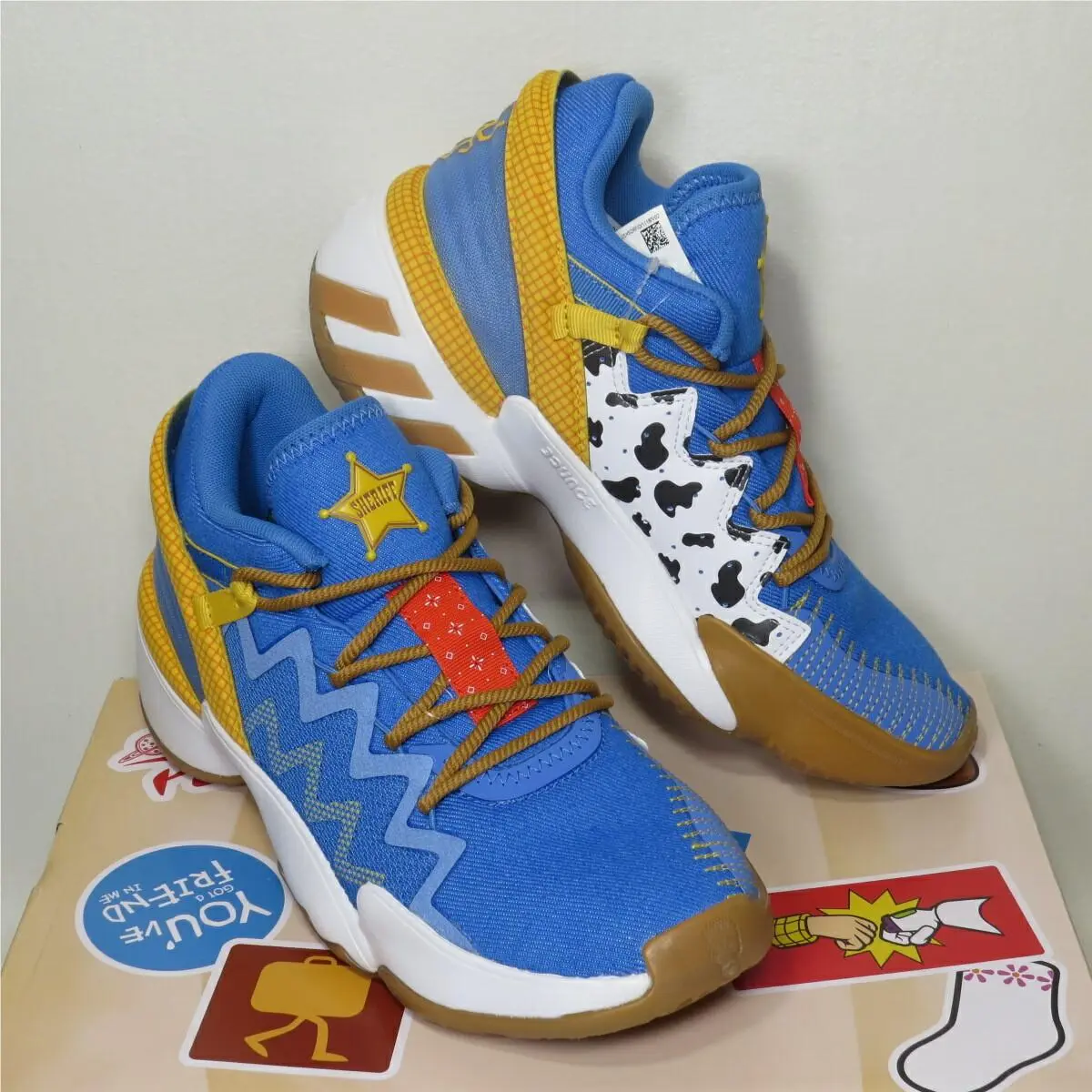 Adidas Toy Story x D.o.n. Issue 2 J Woody Basketball Shoes FX1595 Size 6.5Y