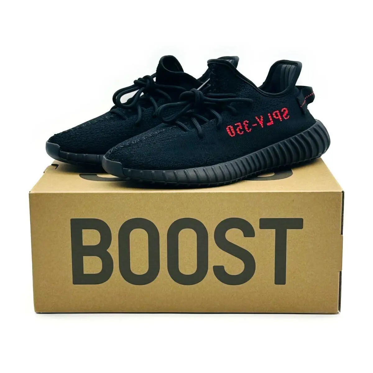 Adidas Yeezy Boost 350 v2 Black Red 2020 CP9652 Men`s Size 7 - Black