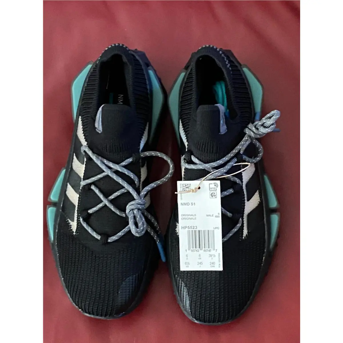 Adidas shoes - adidas NMD S1 - NMD - HP5523 - Core Black / Core Black / Altered Blue (UPC: 195743607477) 8