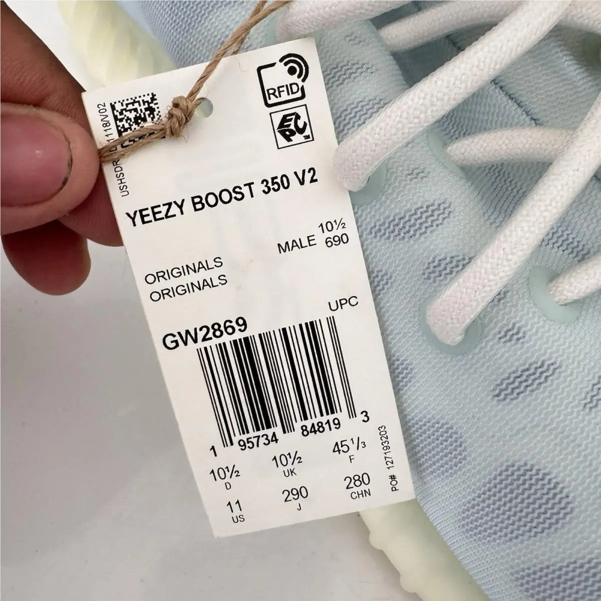 Adidas shoes - adidas Yeezy Boost 350 V2 - GW2869 - Blue 5