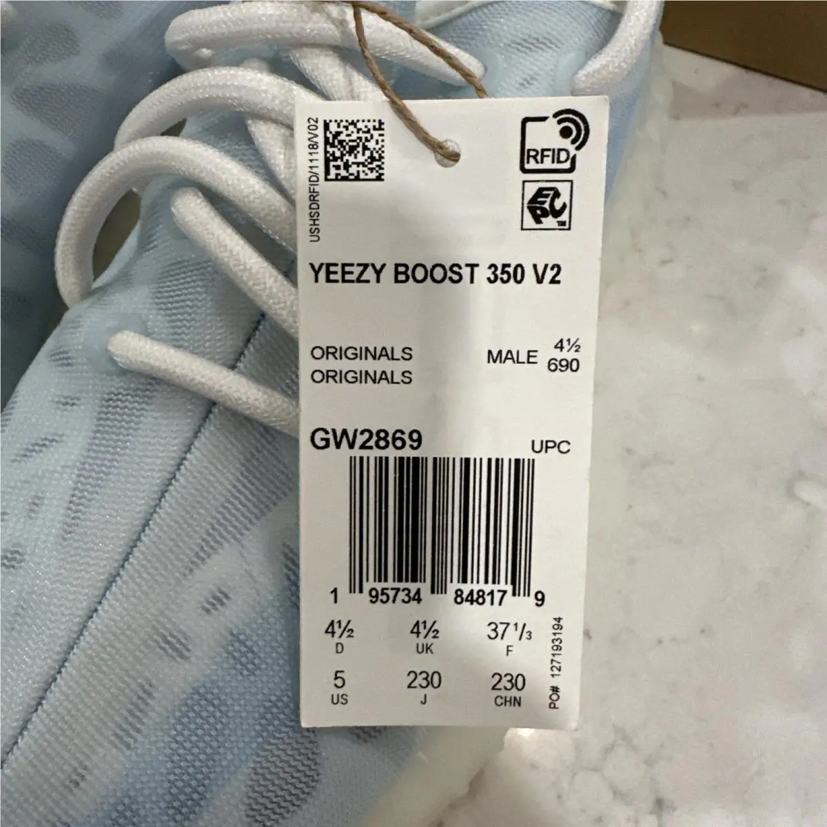 Adidas shoes - adidas Yeezy Boost 350 V2 - GW2869 - Blue 5