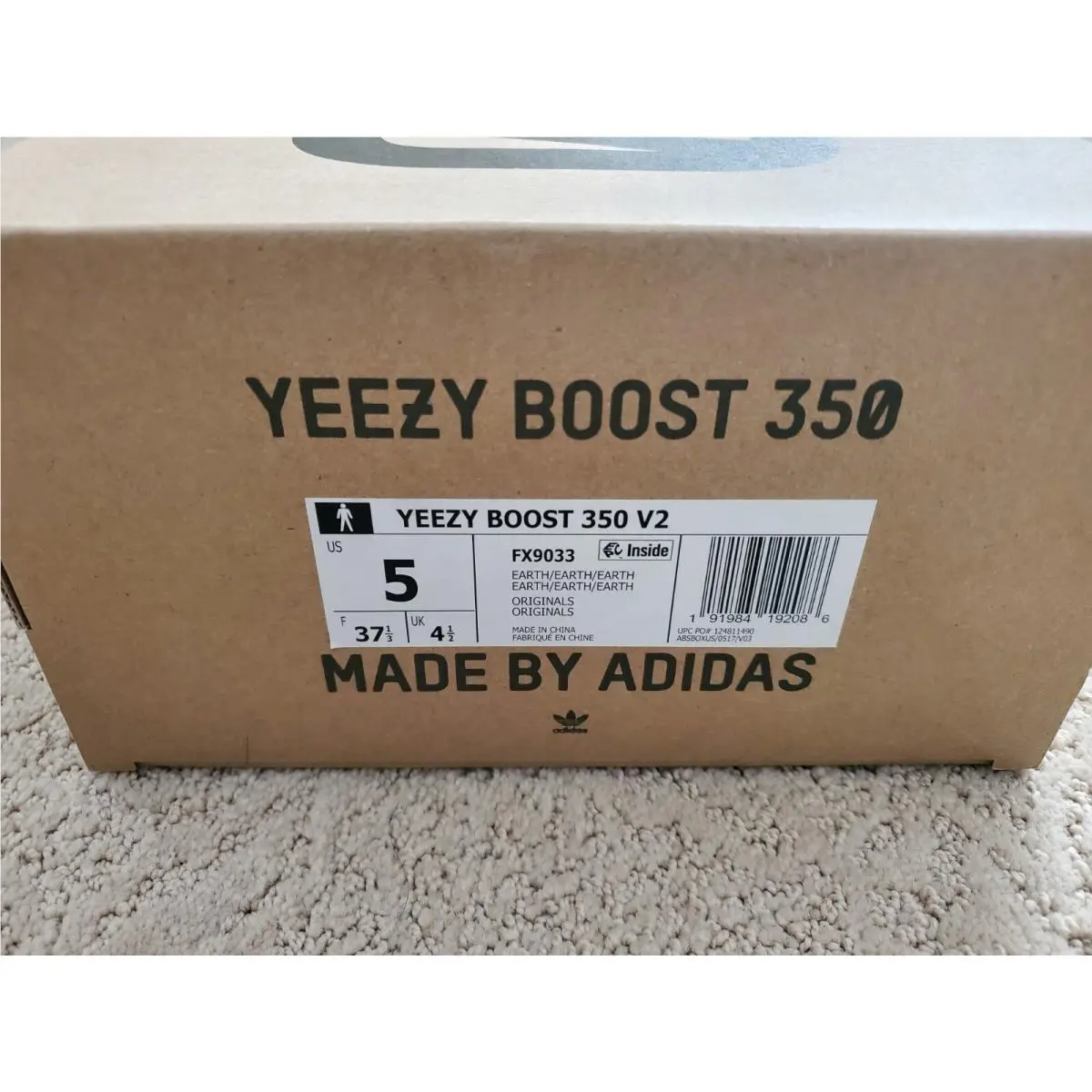 Adidas shoes - adidas Yeezy Boost 350 V2 - FX9033 - Brown 3