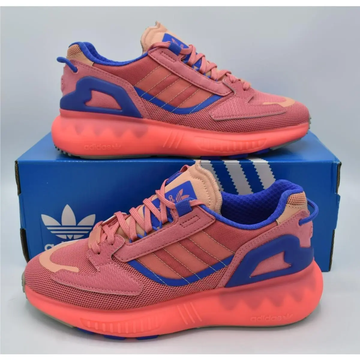 Adidas Originals Womens Size 9 ZX 5K Boost Hazy Rose Pink Shoes Sneakers GZ7876 - Pink