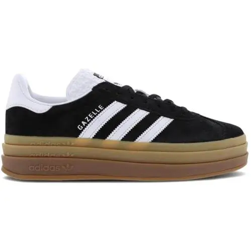 Adidas Gazelle Bold Black White Gum IE0876 Women`s Size 9.5 Shoes 206A