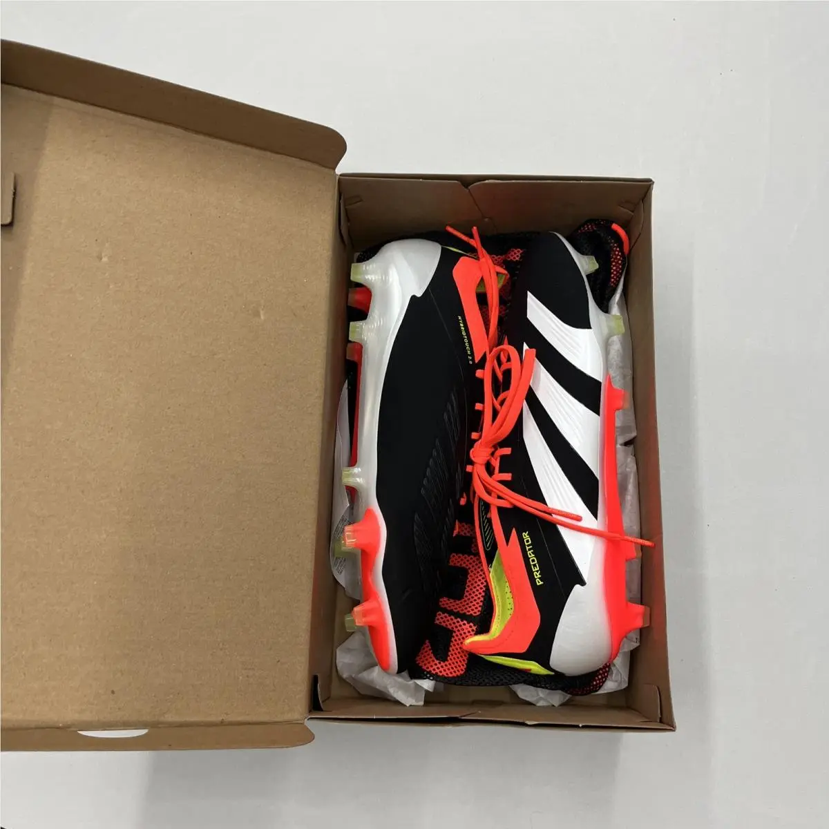 Adidas shoes - PREDATOR ELITE LOW FG - PREDATOR ELITE LOW - IE1802 - Core Black/Footwear White/Solar Red (UPC: 0196472968358) 8