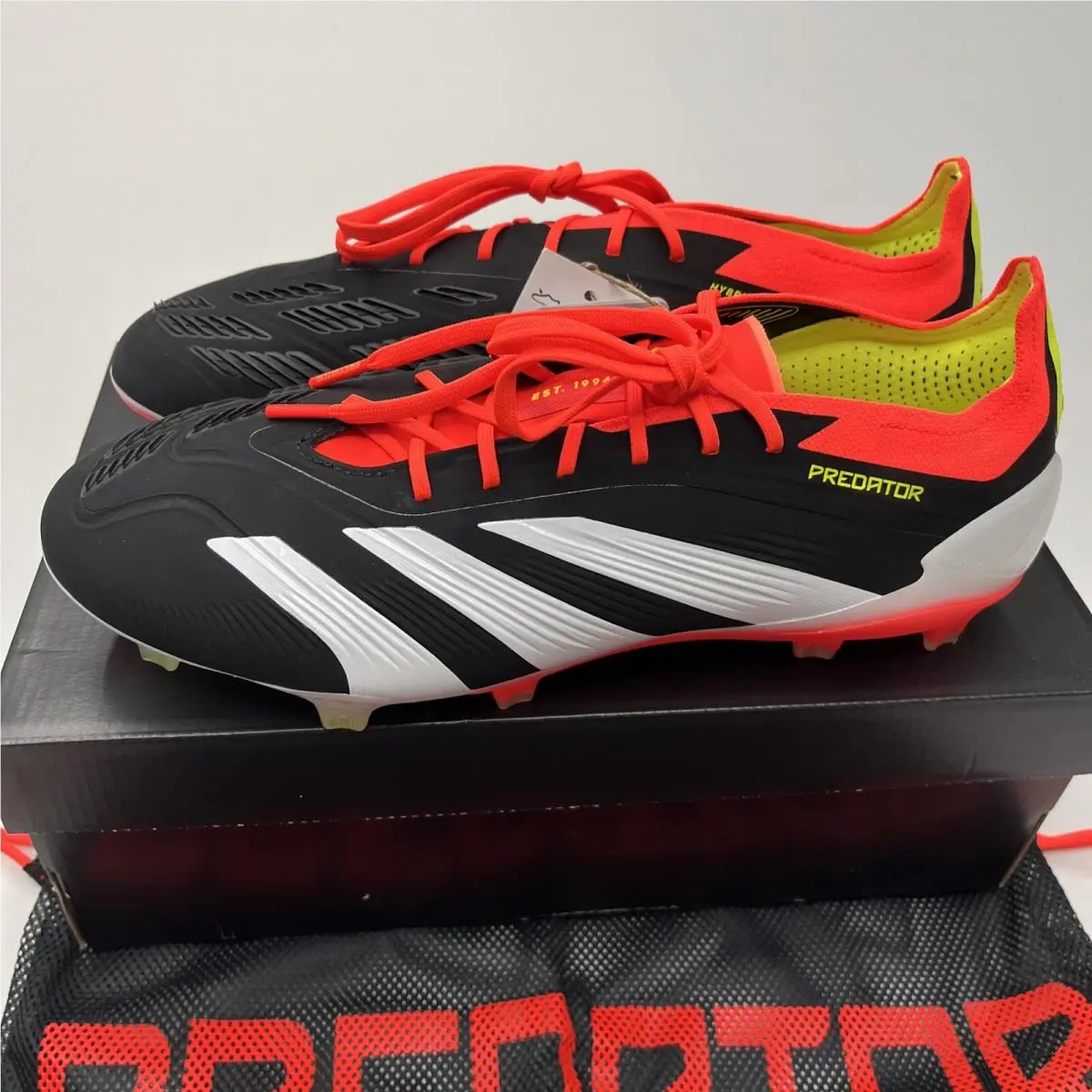 Adidas shoes - PREDATOR ELITE LOW FG - PREDATOR ELITE LOW - IE1802 - Core Black/Footwear White/Solar Red (UPC: 0196472968358) 0