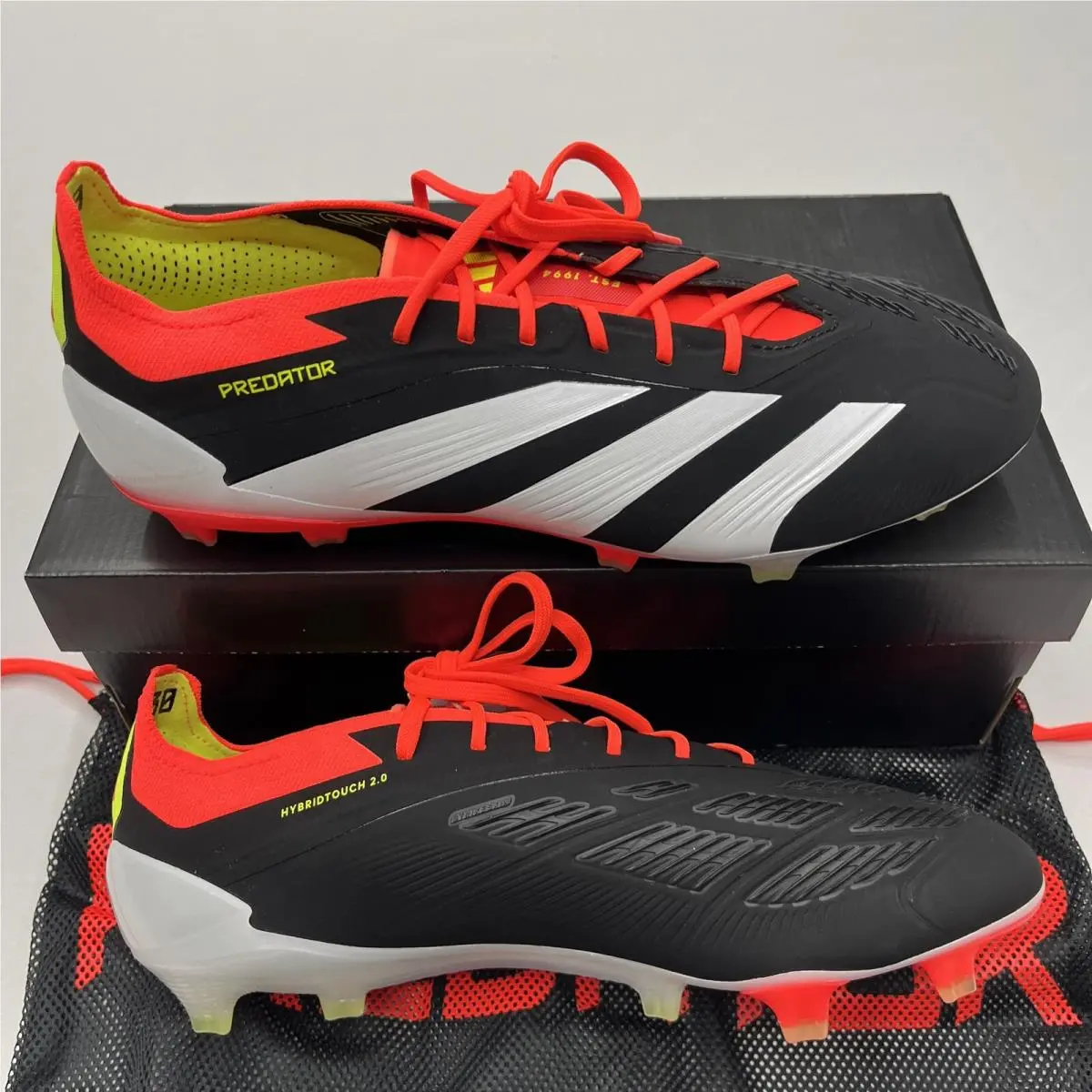 Adidas shoes - PREDATOR ELITE LOW FG - PREDATOR ELITE LOW - IE1802 - Core Black/Footwear White/Solar Red (UPC: 0196472968358) 2