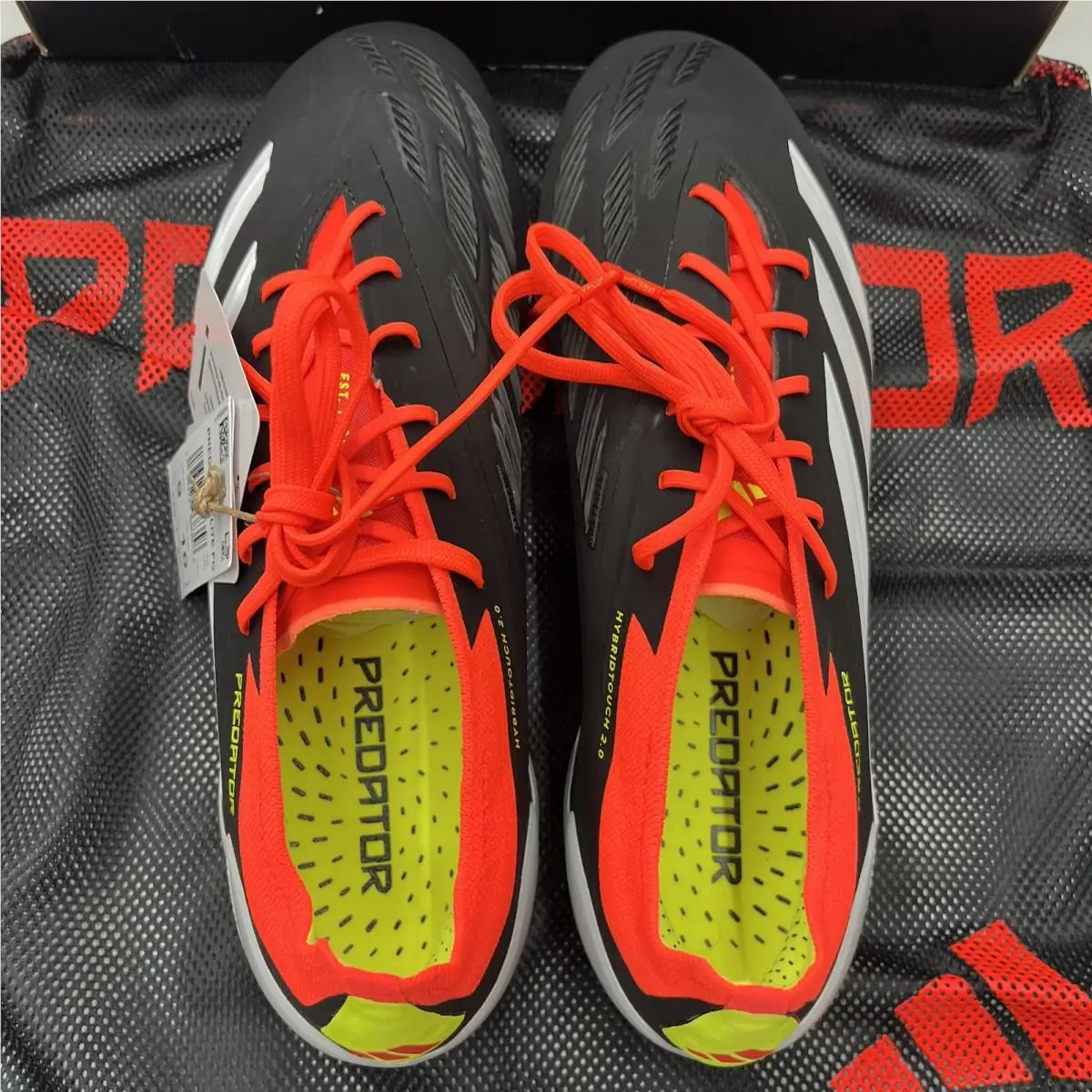 Adidas shoes - PREDATOR ELITE LOW FG - PREDATOR ELITE LOW - IE1802 - Core Black/Footwear White/Solar Red (UPC: 0196472968358) 5