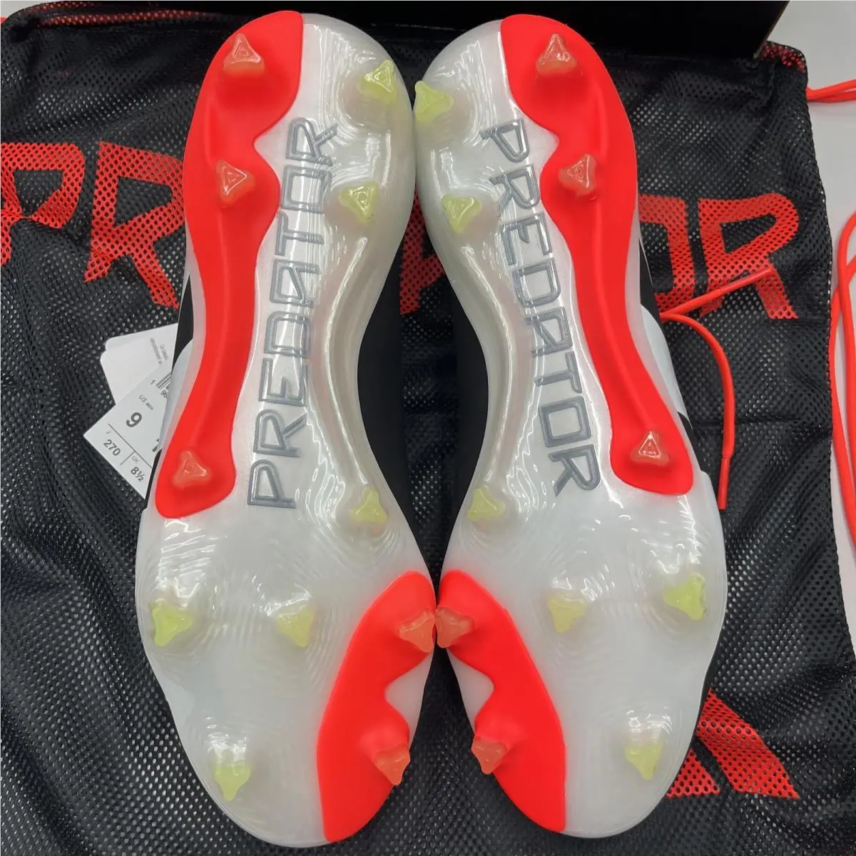 Adidas shoes - PREDATOR ELITE LOW FG - PREDATOR ELITE LOW - IE1802 - Core Black/Footwear White/Solar Red (UPC: 0196472968358) 6