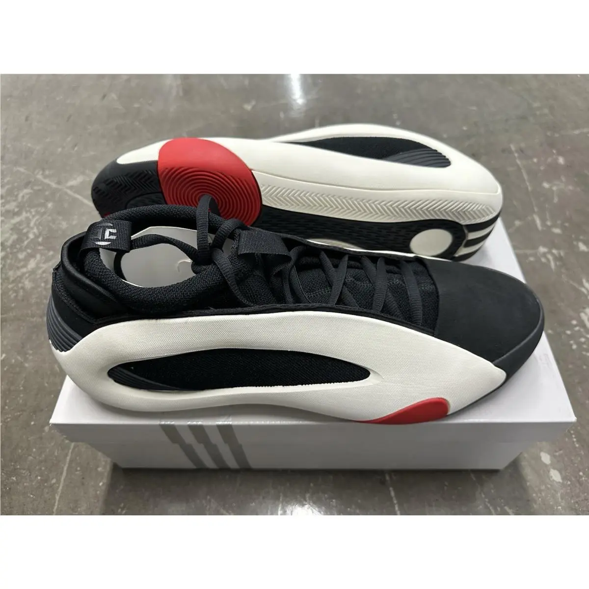 Adidas Harden Vol 8 Pioneer Black/white/red Low Top Basketball Shoes Size 15