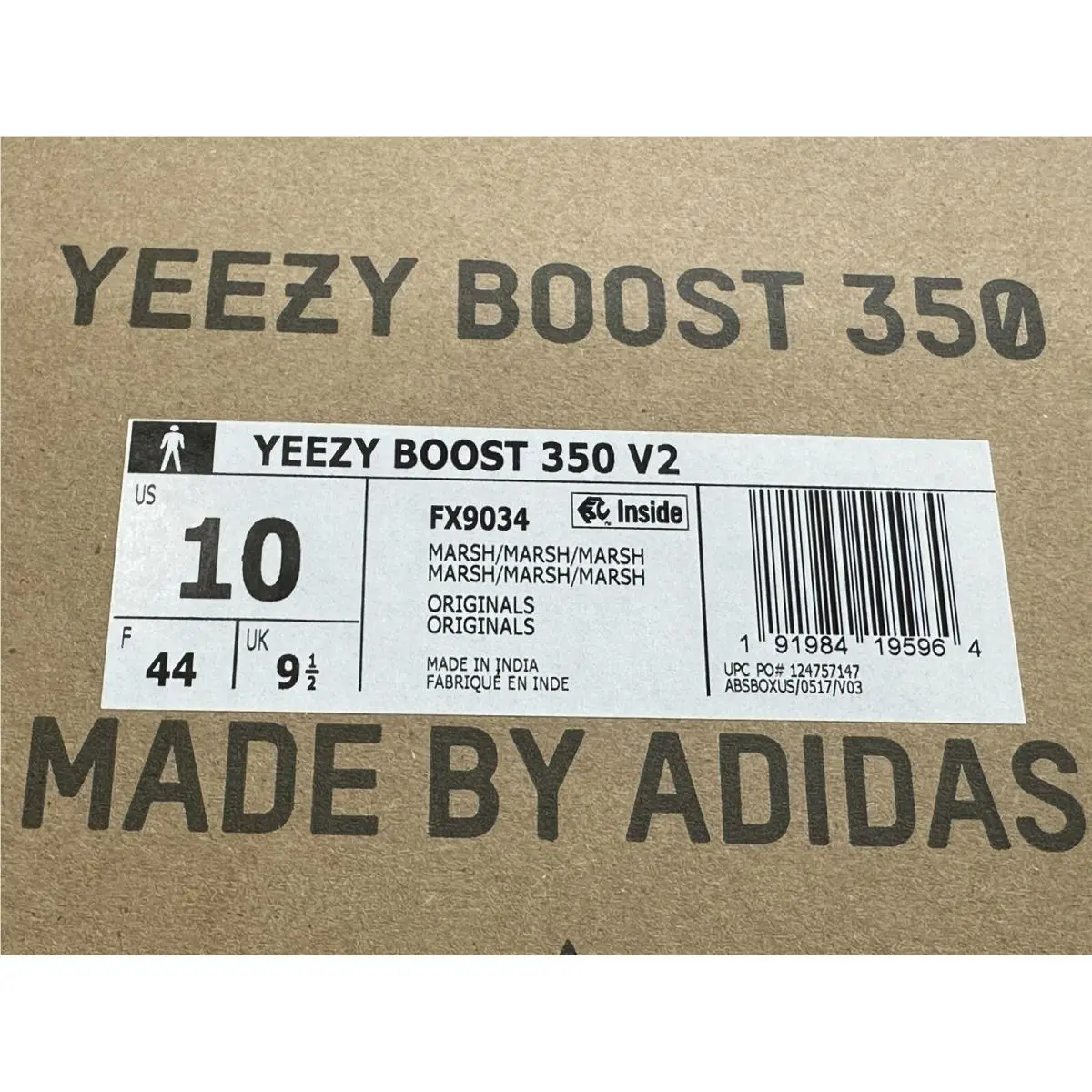 Adidas shoes - adidas Yeezy Boost 350 - Yeezy Boost - FX9034 - Yellow (UPC: 0191984195964) 9