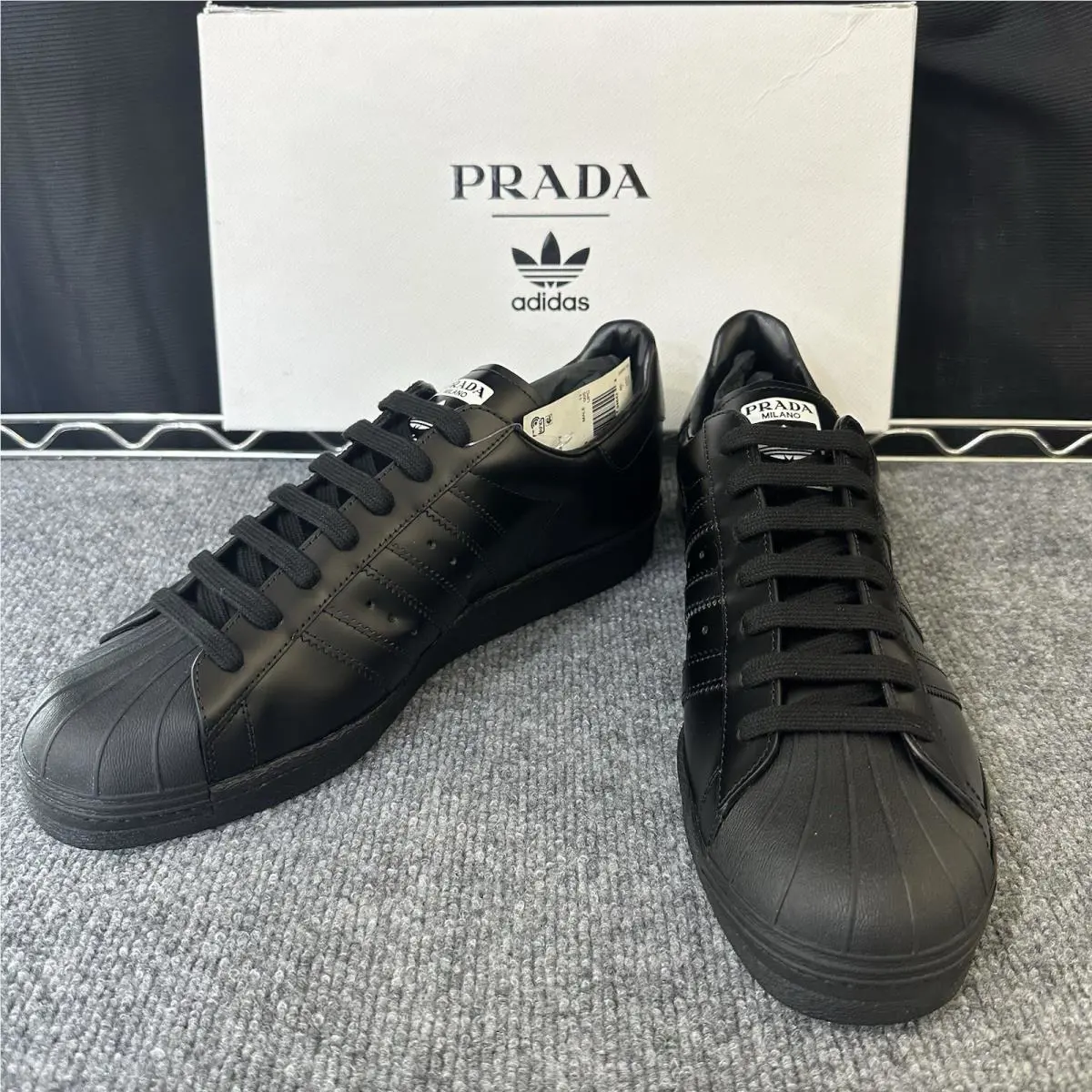 Adidas Prada x Superstar - Black - US 11.5 / UK 11 - FW6679
