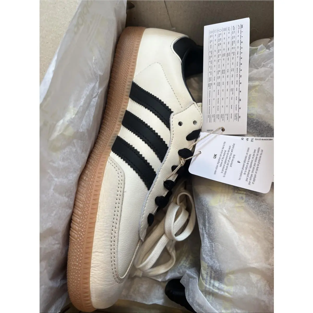 Adidas shoes - adidas Samba - Samba - ID0478 - CREAM WHITE/CORE BLACK/SAND STRATA 7