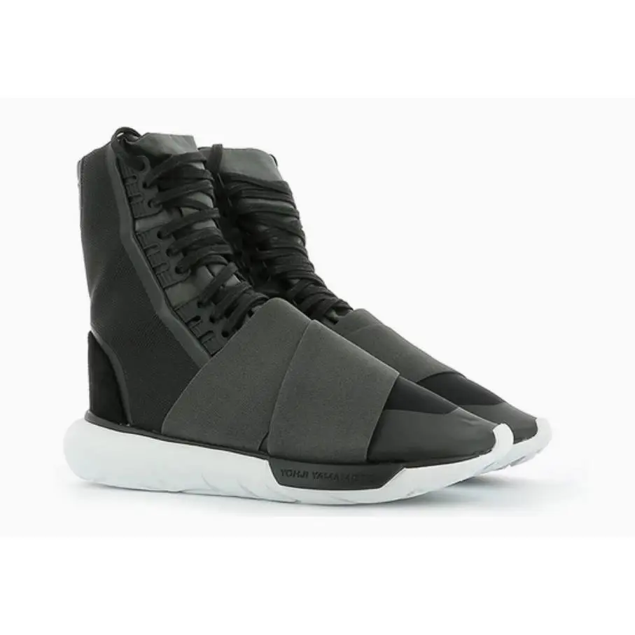 Men`s 7.5 (women`s 9) Y-3 Qasa Boot `charcoal Black` BB480 Men`s 7.5 Women`s 9 Y-3 Qasa Boot `charcoal Black` BB4803 by Adidas