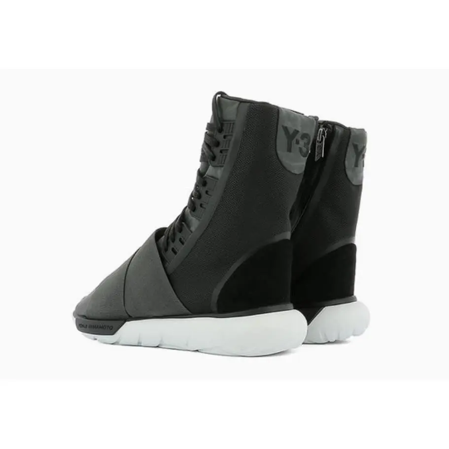 Adidas shoes - adidas Men`s 7.5 (Women`s 9) Y-3 Qasa Boot `Charcoal Black` BB480 - BB4803 - Black (UPC: 889136352593) 2