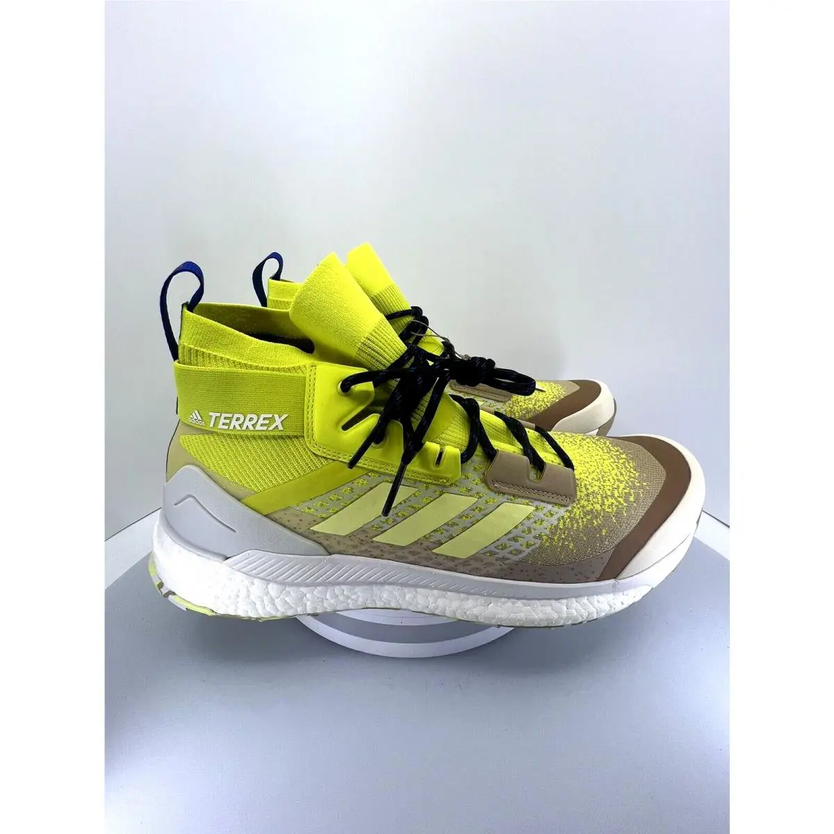 Adidas Terrex Free Hiker Size 13 Primeblue Yellow White FZ3627 Hiking Shoe Boot