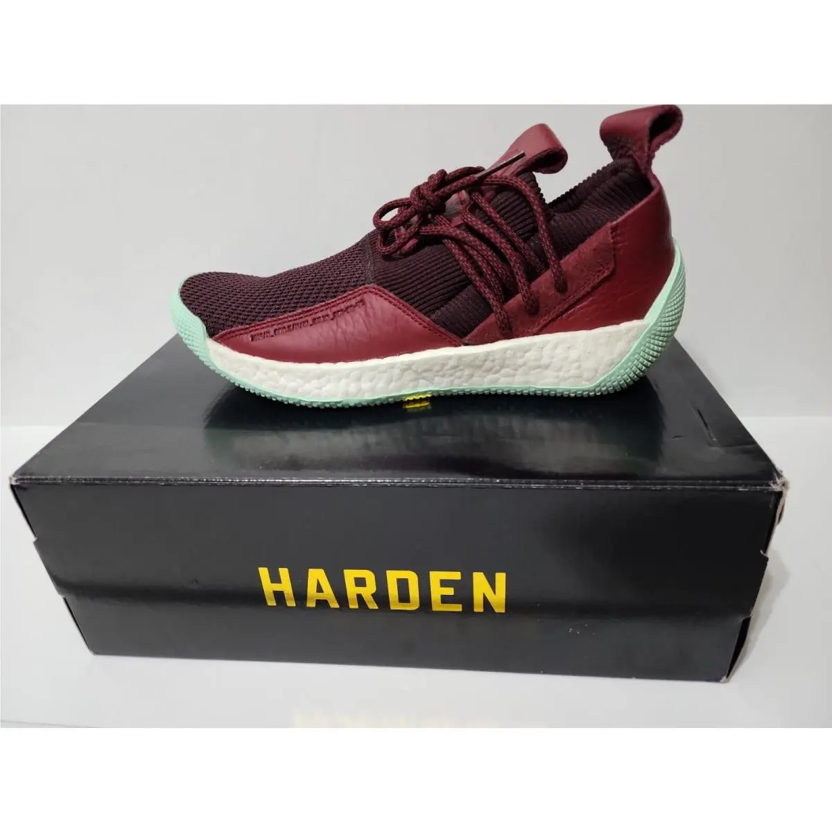 Adidas James Harden LS 2 Lace Maroon Mint Basketball Shoes CG6277 SZ 10