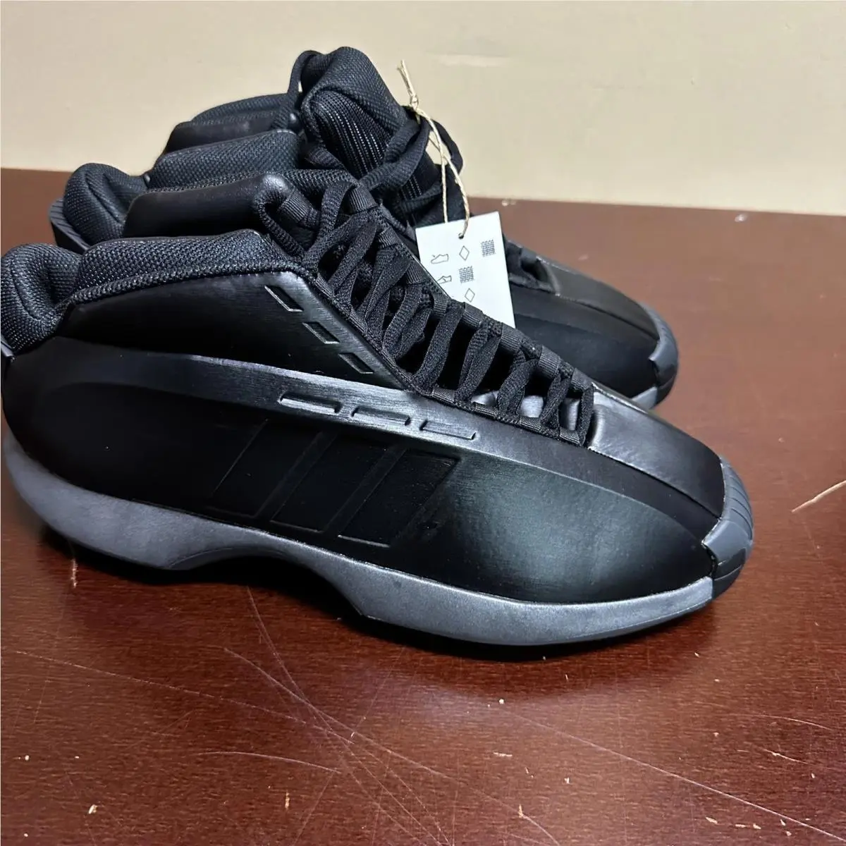 Adidas Crazy 1 Kobe Bryant IG5900 Basketball Shoe Triple All Black Mens Size 10