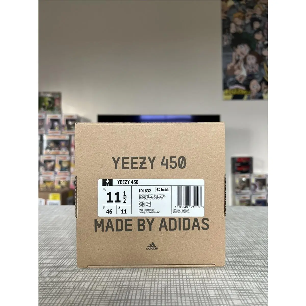 Adidas Yeezy 450 Stone Grey ID1632 Size 11.5
