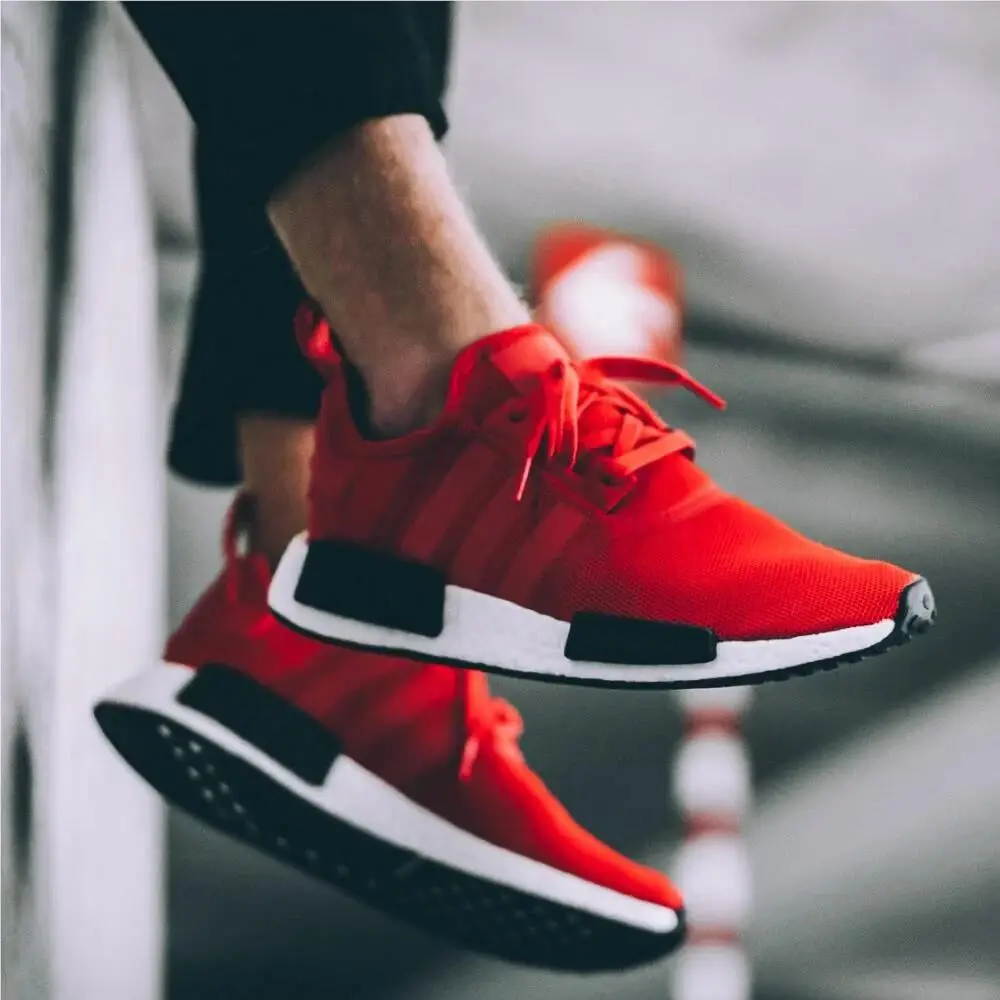 Adidas Nmd R1 Clear Red Off White Black Boost BB1970 Mens