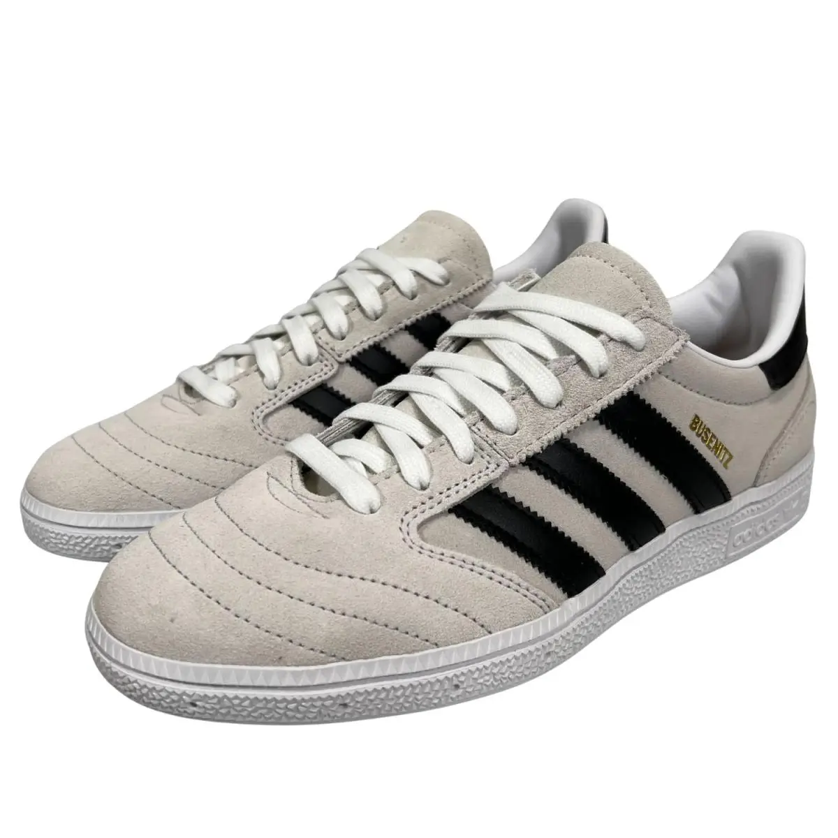 Adidas Men`s Busneitz Vintage Skate Shoe IE30102 White/ Black/ White Size US 7.5 - White