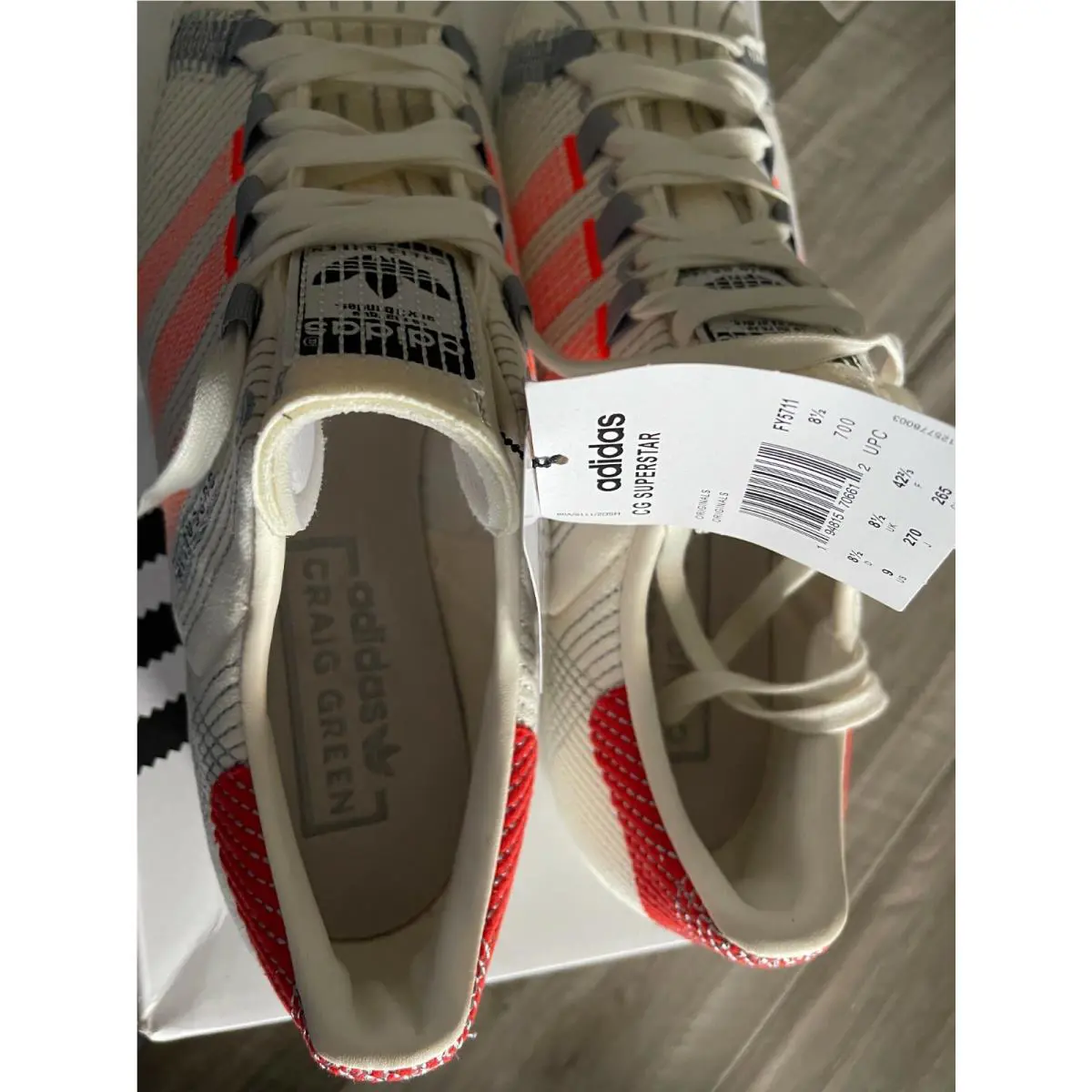 Adidas shoes - Adidas Superstar x Craig - Superstar Craig - FY5711 - Off White/Bright Red (UPC: 194815702959) 2