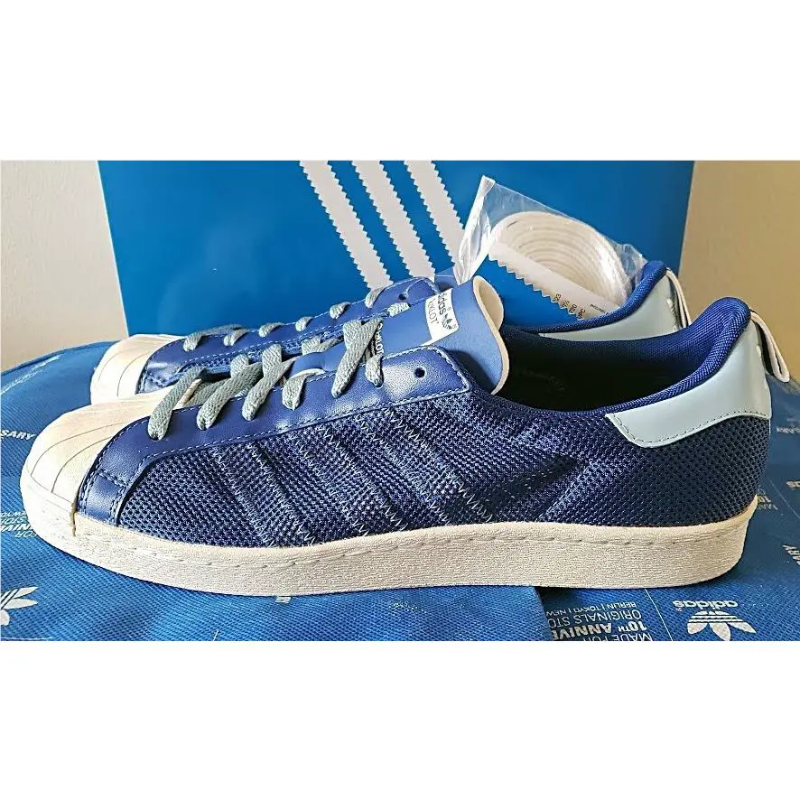 Adidas shoes - adidas Superstar 80S - Superstar - G63523 - Blue (UPC: 886050918133) 1