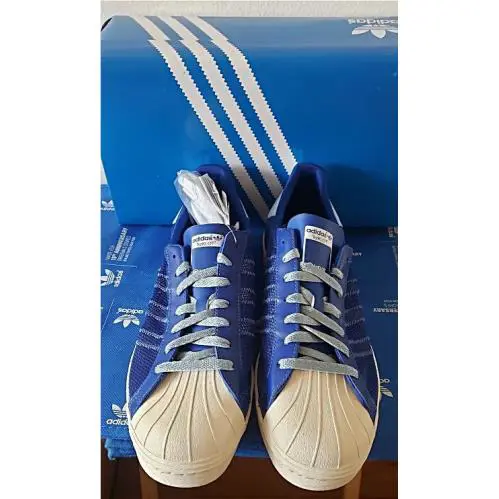 Adidas shoes - adidas Superstar 80S - Superstar - G63523 - Blue (UPC: 886050918133) 3