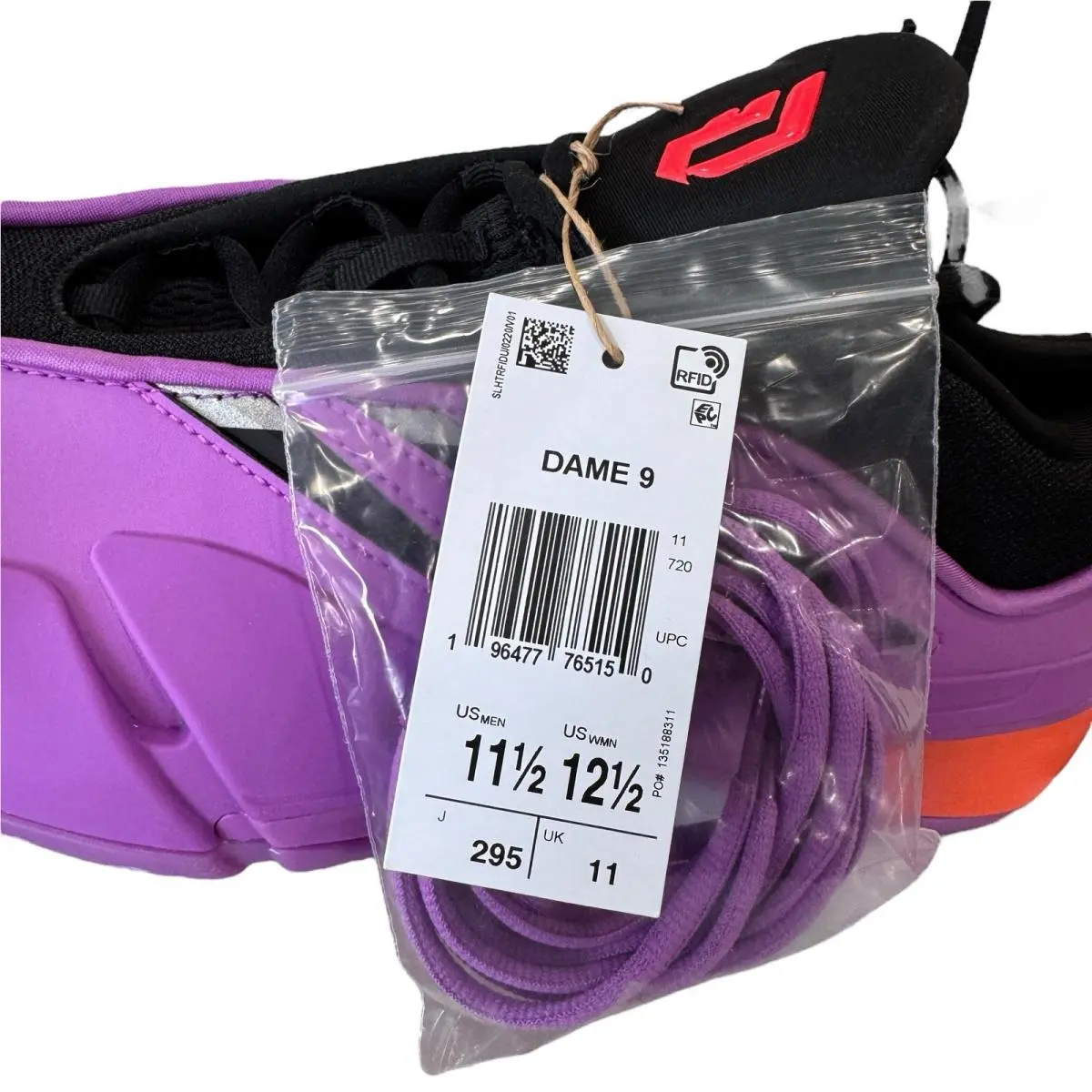 Adidas shoes - adidas Dame 9 - Dame - IE3626 - Purple (UPC: 196477765150) 2