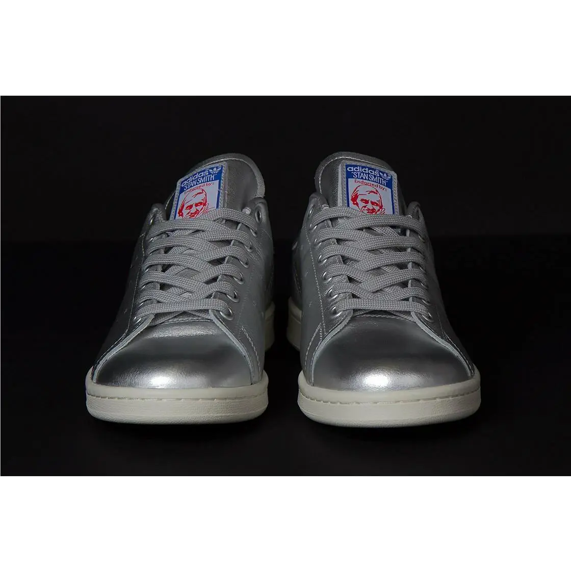 Adidas shoes - Stan Smith - Stan Smith - S75508 - Silver Metallic/Off White 4