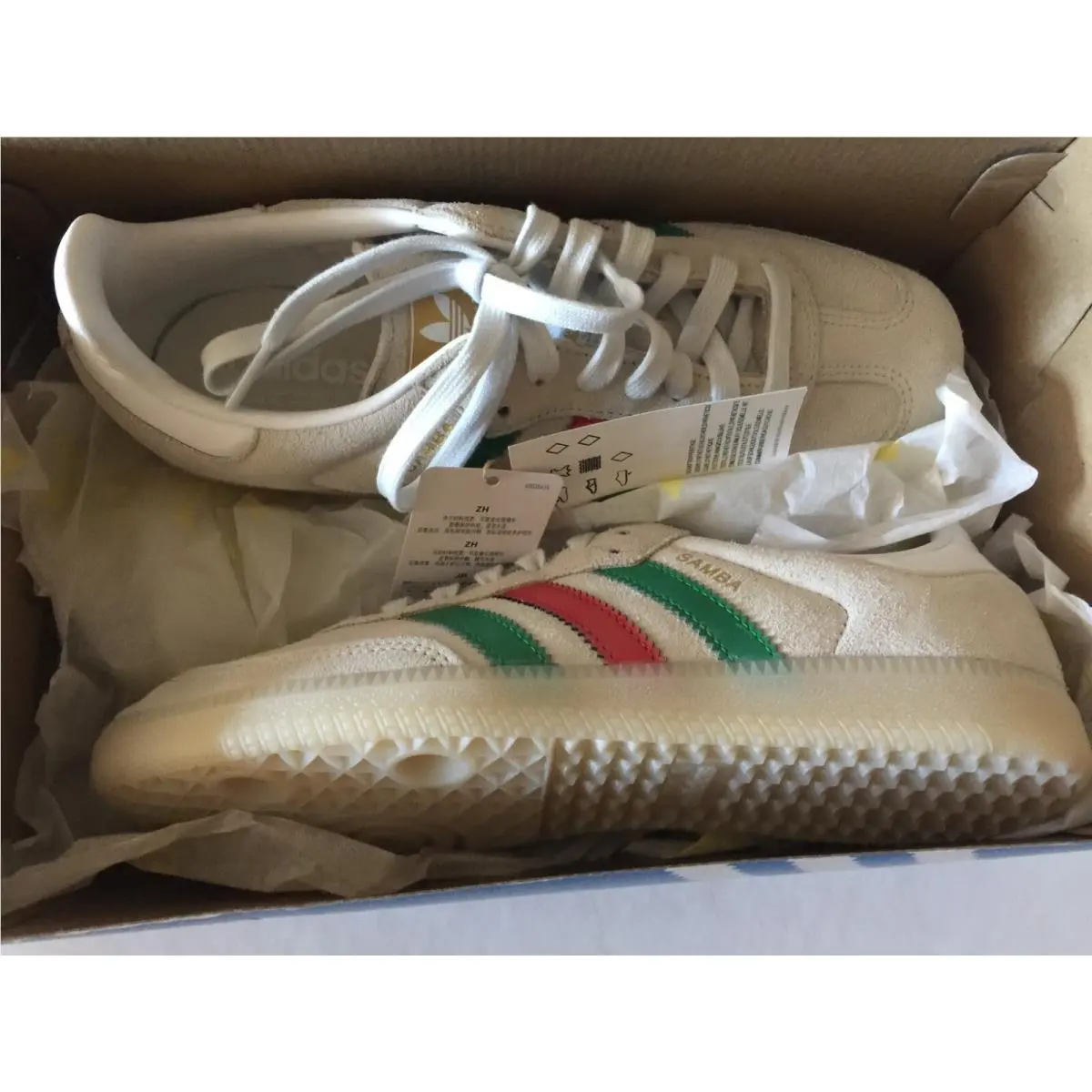 Adidas shoes - adidas Samba - Samba - IG1826 - Crystal White Green Scarlet (UPC: 196474844605) 5
