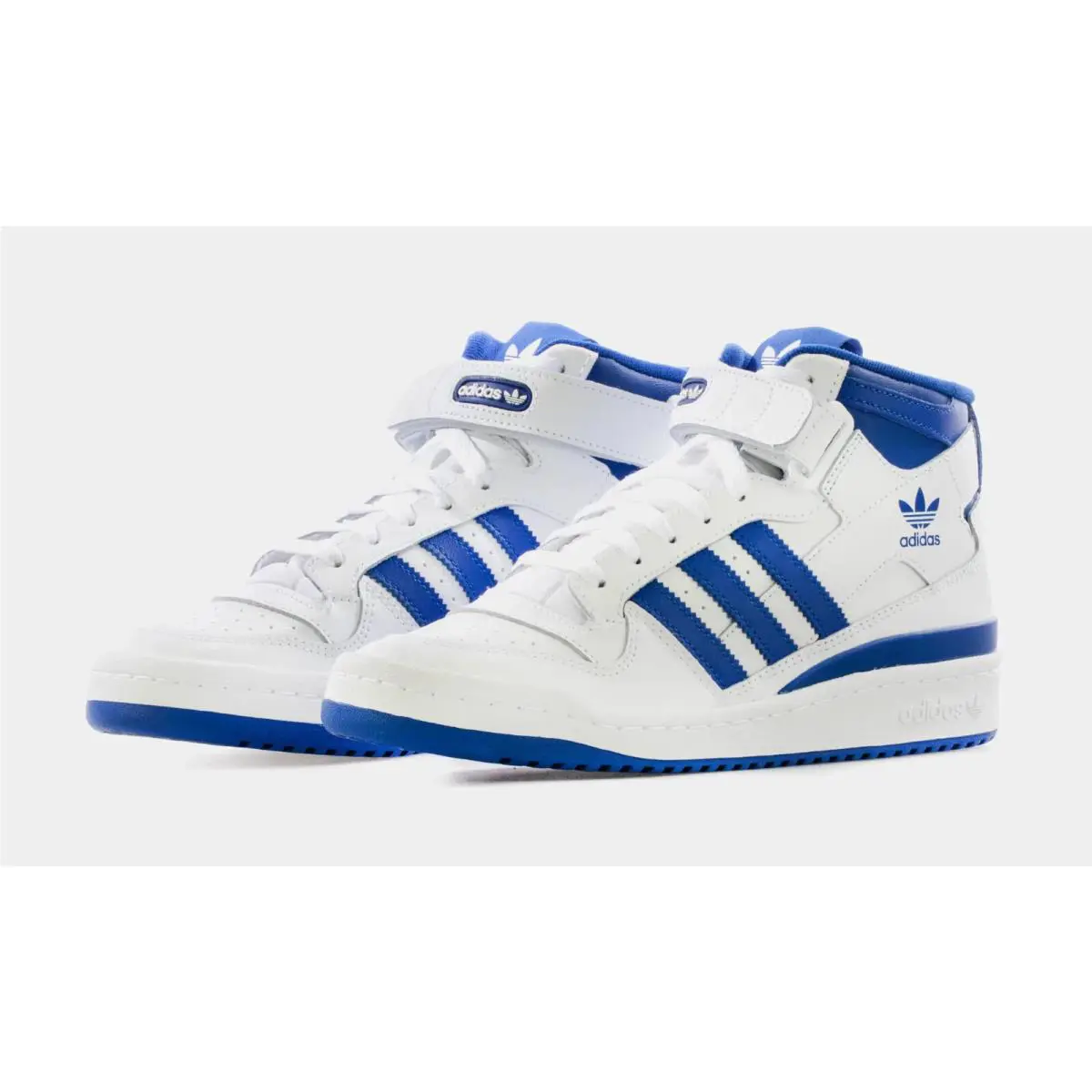 Adidas Forum Mid Lace-up Sneakers Basketball Men Shoes White/royal Size 9