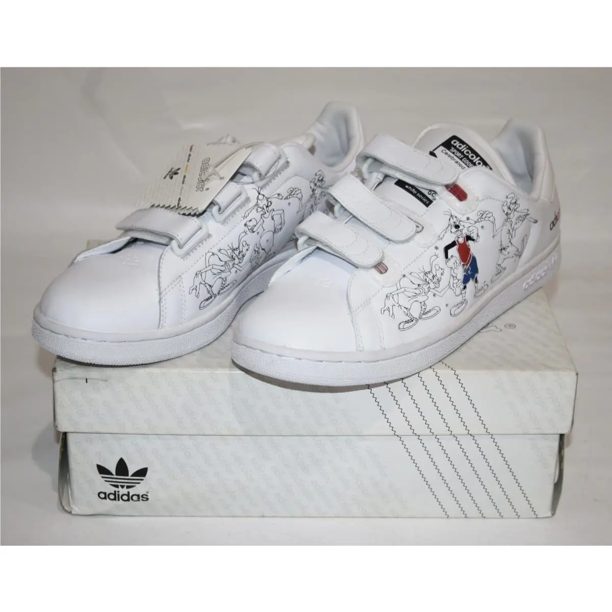 Adidas Adicolor Stan Smith II CF 562899 W4 White Goofy Limited Size 10 Disney