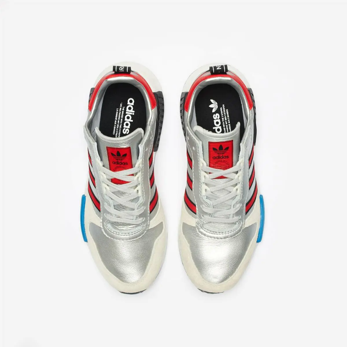 Adidas shoes - adidas Originals Rising Star x R1 - G26777 - Silver/Red/White 3