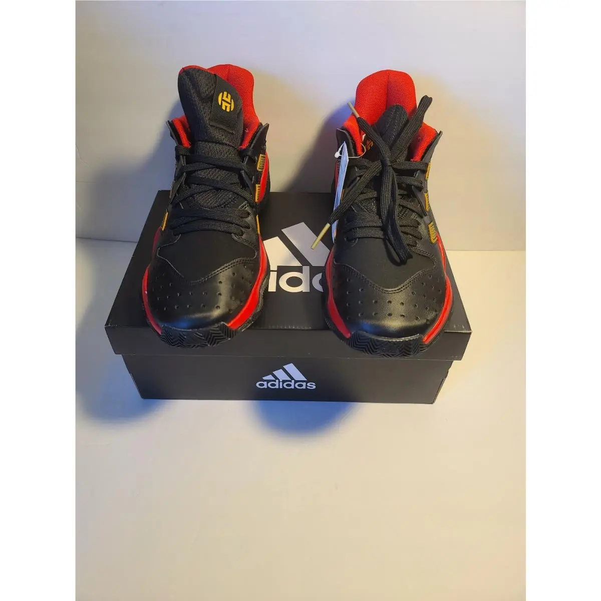 Adidas Harden Stepback Men Basketball Shoes Sneakers Kicks Red Gold Size 7