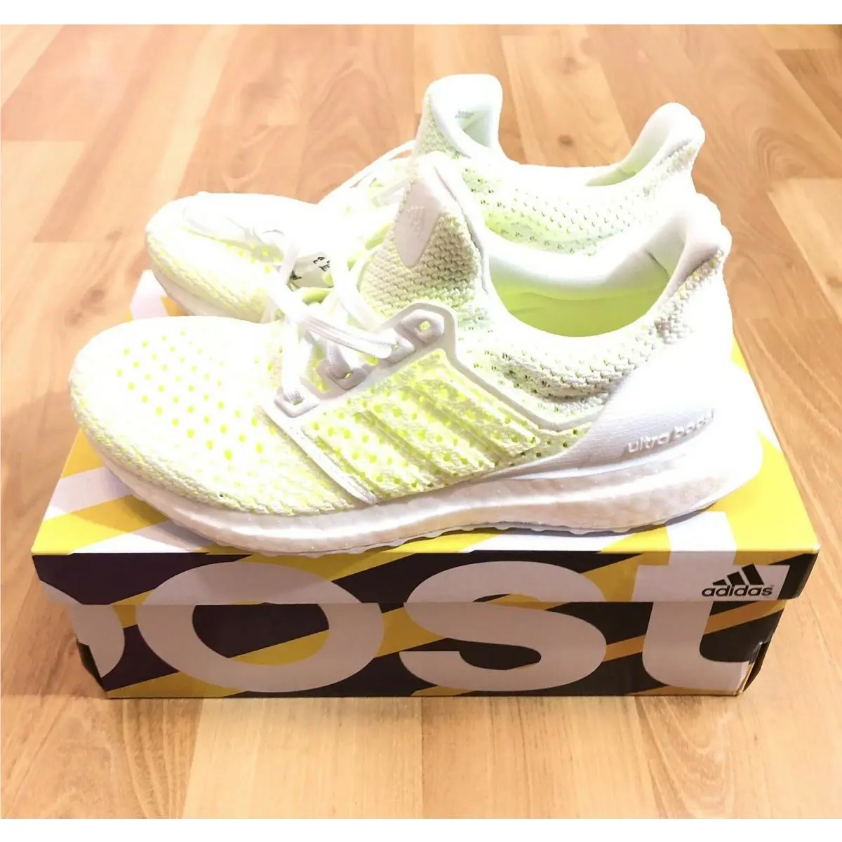 Adidas Ultraboost Clima Size 4 Big Kids Shoes Cloud White Shock Yellow B43506